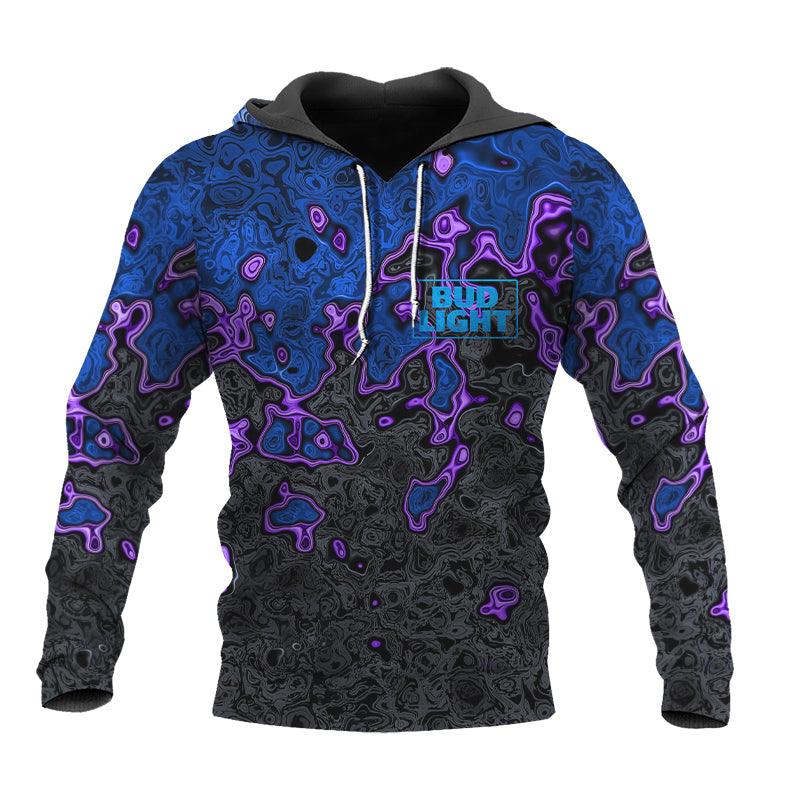 Holographic Colorful Bud Light Hoodie & Zip Hoodie