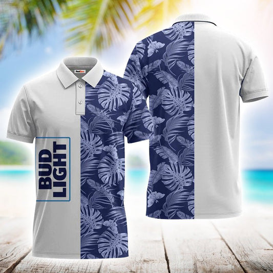 Bud Light Swiss Cheese Leaf Polo Shirt - Flexiquor.com