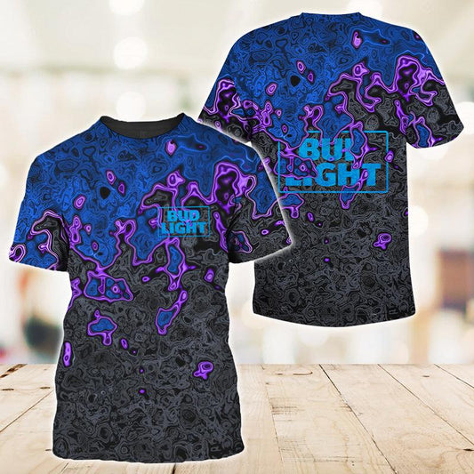 Holographic Colorful Bud Light T-Shirt