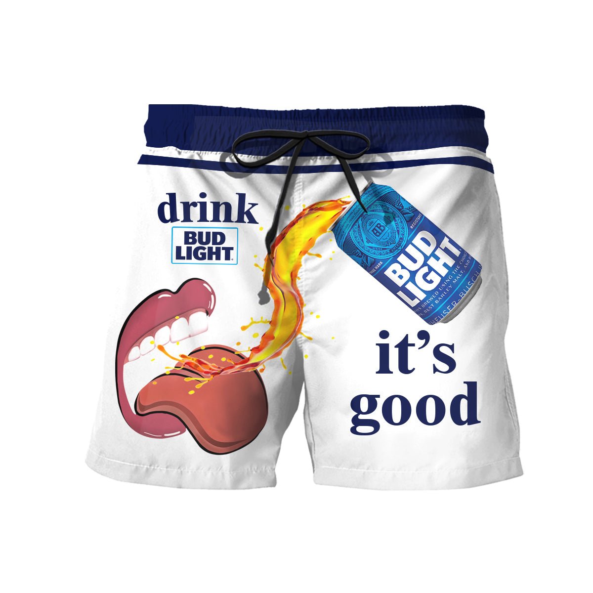 Let's Drink Bud Light Swim Trunks - Flexiquor.com