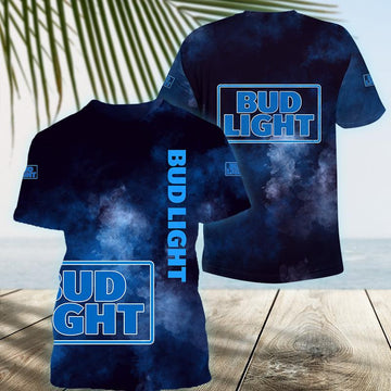 Bud Light Colorful Smoke T-Shirt