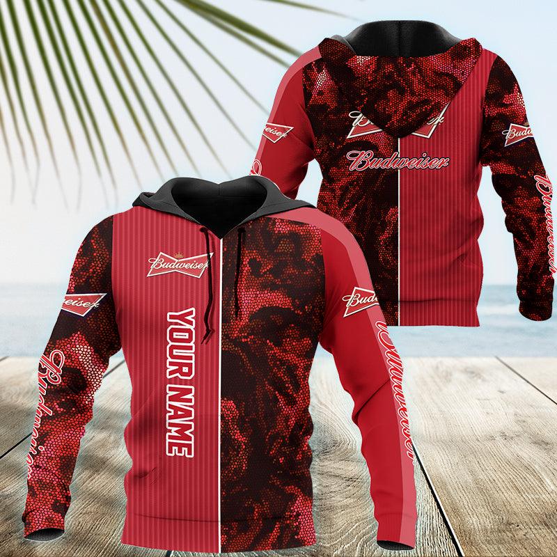 Personalized Budweiser Galaxy Mosaic Hoodie & Zip Hoodie