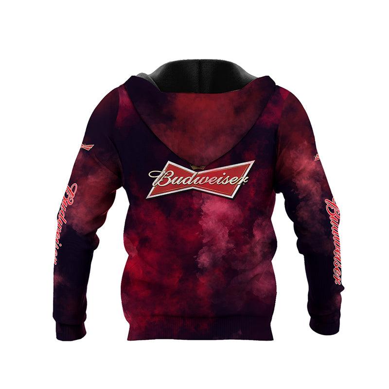 Budweiser Colorful Smoke Hoodie & Zip Hoodie