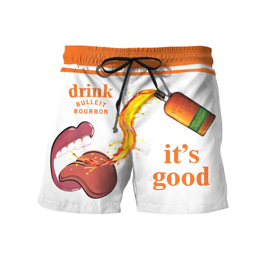 Let's Drink Bulleit Rye Swim Trunks - Flexiquor.com