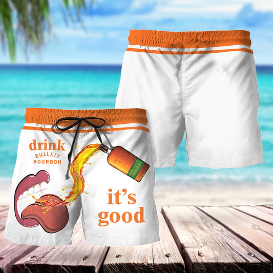 Let's Drink Bulleit Rye Swim Trunks - Flexiquor.com