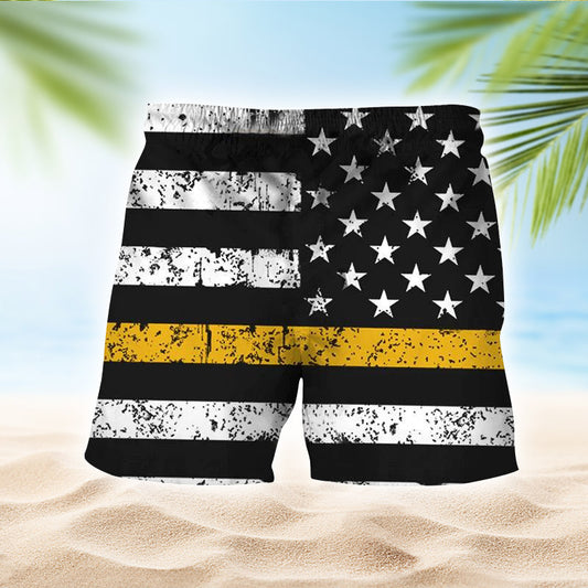 Bundaberg USA Flag Swim Trunks - Flexiquor.com