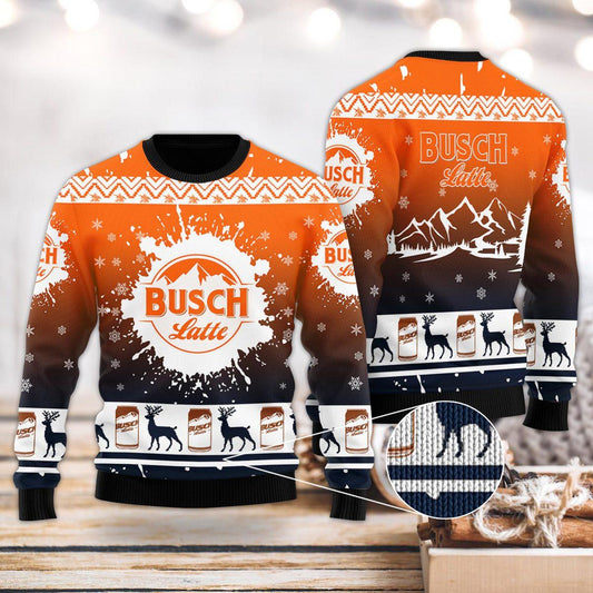 Busch Latte Tie Dye Ugly Sweater