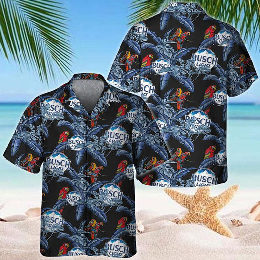 Busch Light Parrot Hawaiian Shirt