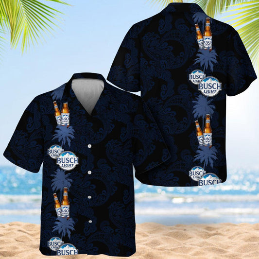Busch Light Stripe Hawaiian Shirt