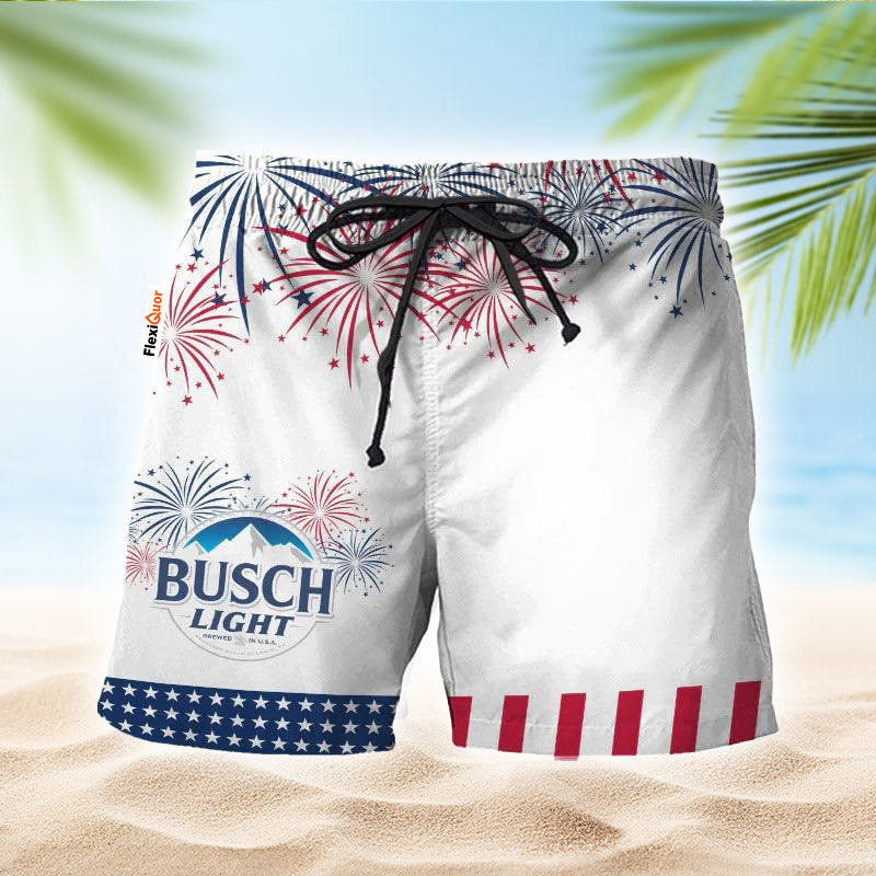 Busch Light American Independence Day Swim Trunks - Flexiquor.com