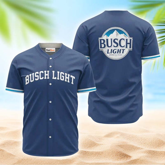 Busch Light Blue Basic Jersey Shirt - Flexiquor.com
