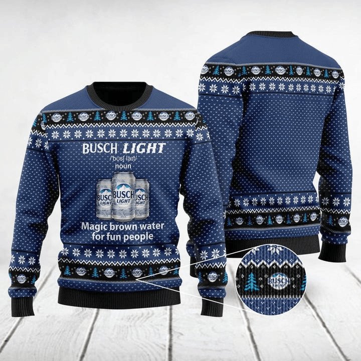 Busch Light Definition Christmas Sweater - Flexiquor.com