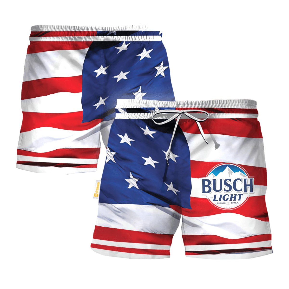 Busch Light Fourth Of July Swim Trunks - Flexiquor.com