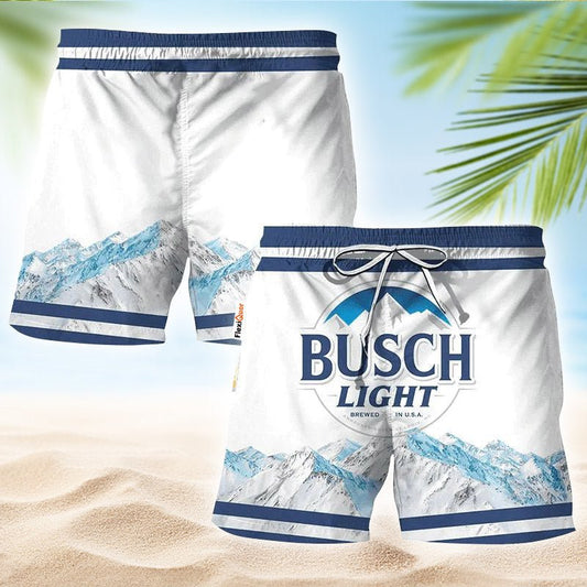 Busch Light Mountain Swim Trunks - Flexiquor.com