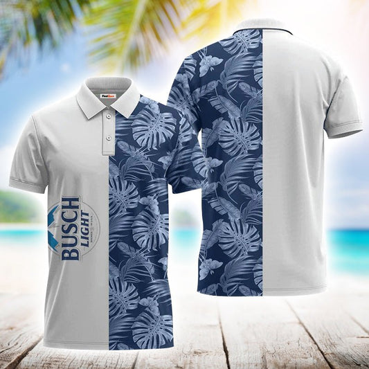 Busch Light Swiss Cheese Leaf Polo Shirt - Flexiquor.com
