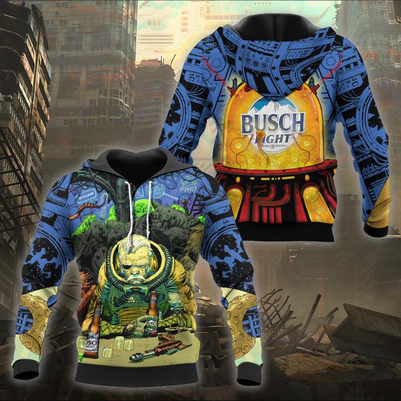 The Old Man Of Fear Agent Drink Busch Light Hoodie & Zip Hoodie - Flexiquor.com