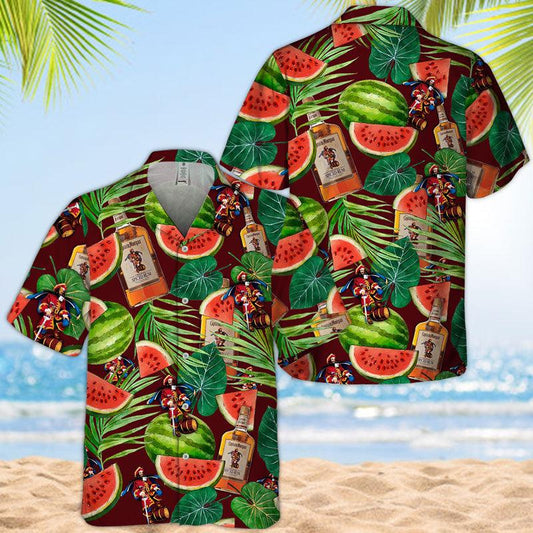 Captain Morgan Watermelon Hawaiian Shirt