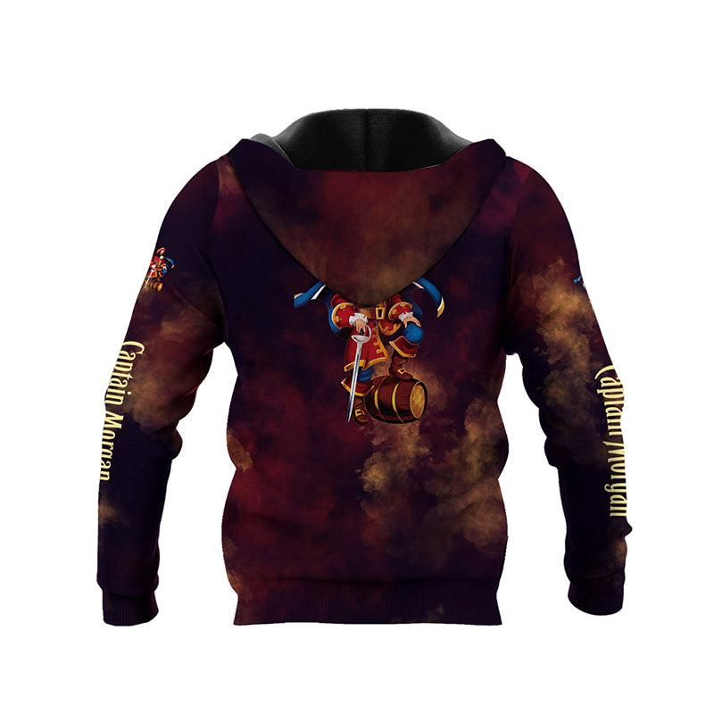 Captain Morgan Colorful Smoke Hoodie & Zip Hoodie