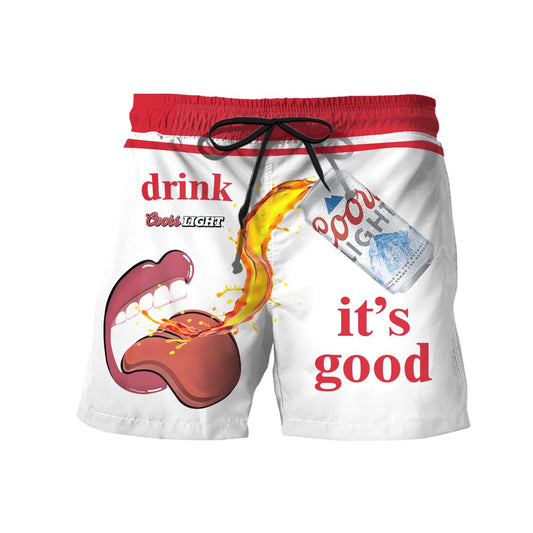 Let's Drink Coors Light Swim Trunks - Flexiquor.com