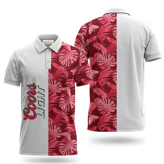 Coors Light Swiss Cheese Leaf Polo Shirt - Flexiquor.com