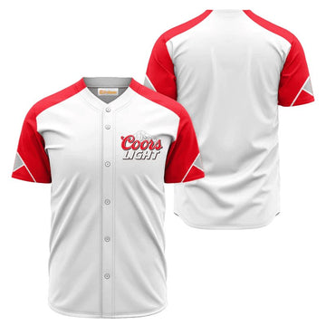 Coors Light White And Red Jersey Shirt - Flexiquor.com