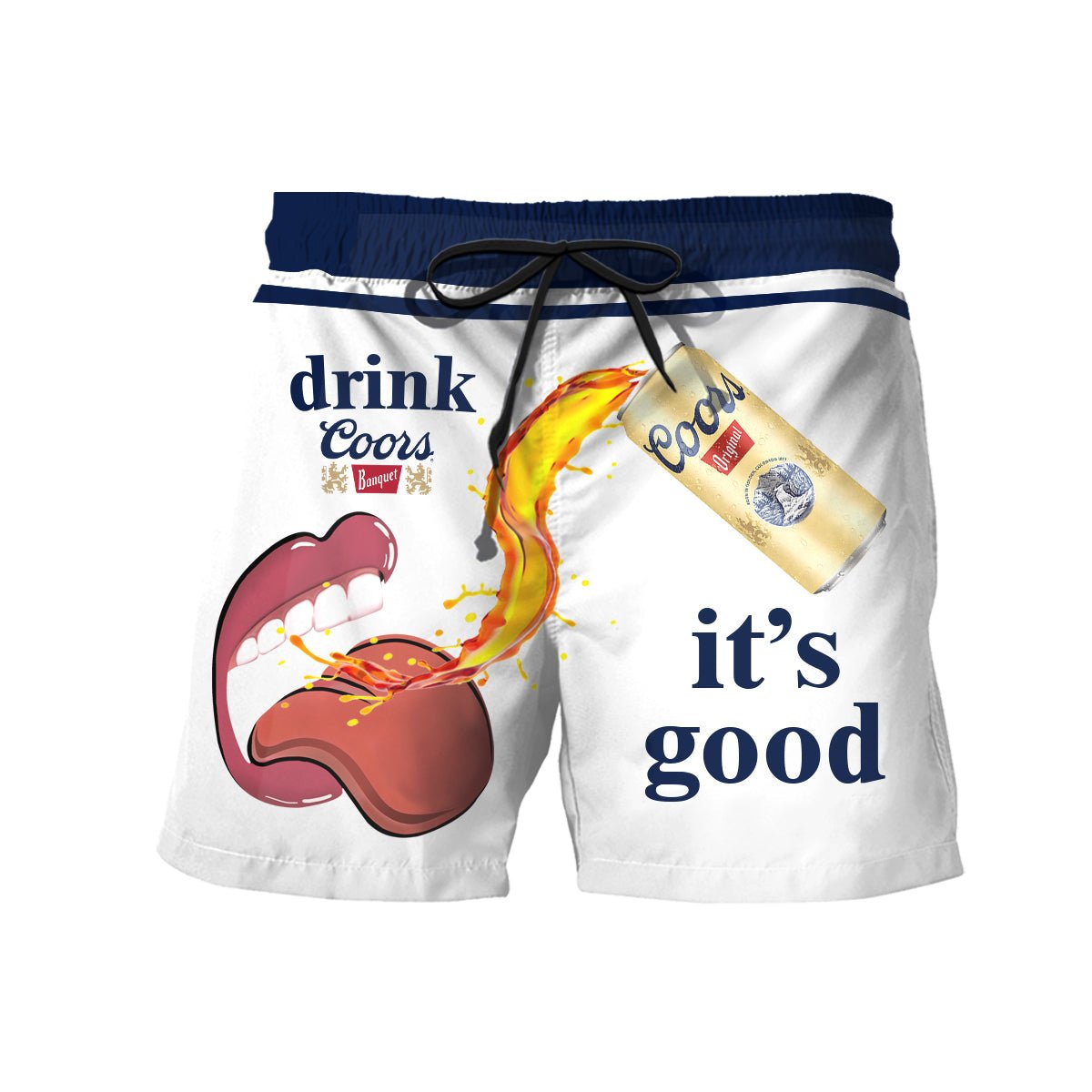 Let's Drink Coors Banquet Swim Trunks - Flexiquor.com