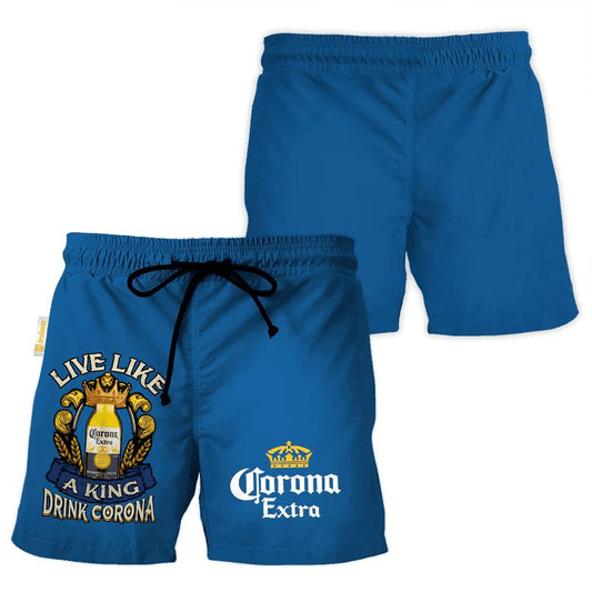 Corona Extra Blue Basic Swim Trunks - Flexiquor.com