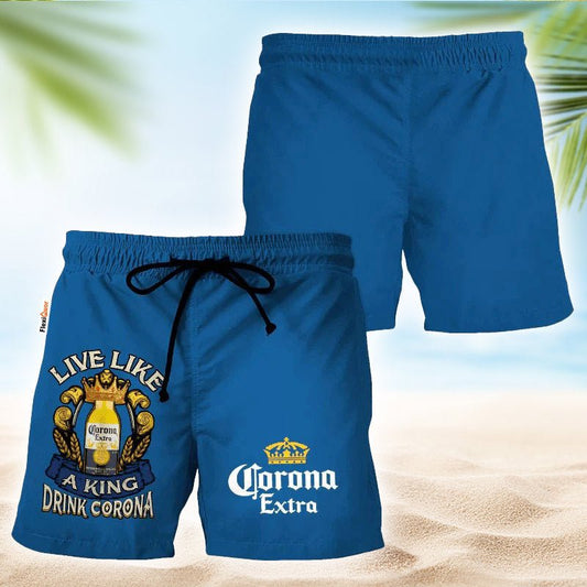 Corona Extra Blue Basic Swim Trunks - Flexiquor.com