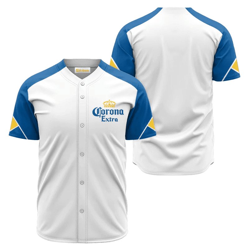 Corona Extra White And Blue Jersey Shirt - Flexiquor.com