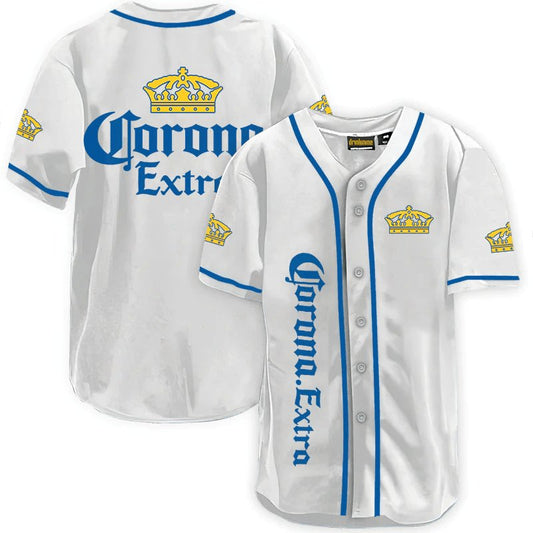 Corona Extra White Baseball Jersey - Flexiquor.com