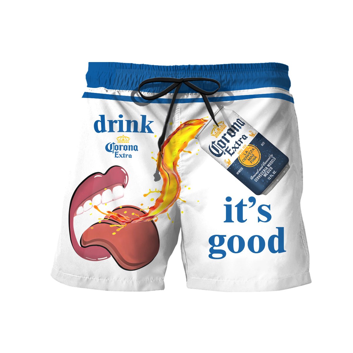 Let's Drink Corona Extra Swim Trunks - Flexiquor.com