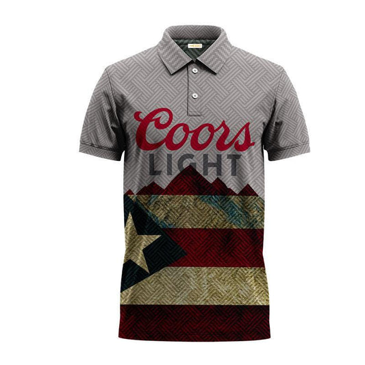 Coors Light National Flag Polo Shirt