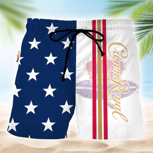 Crown Royal American Flag Swim Trunks - Flexiquor.com