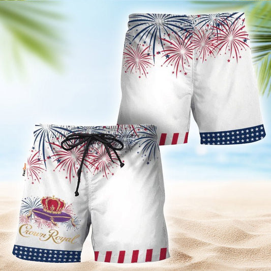 Crown Royal American Independence Day Swim Trunks - Flexiquor.com