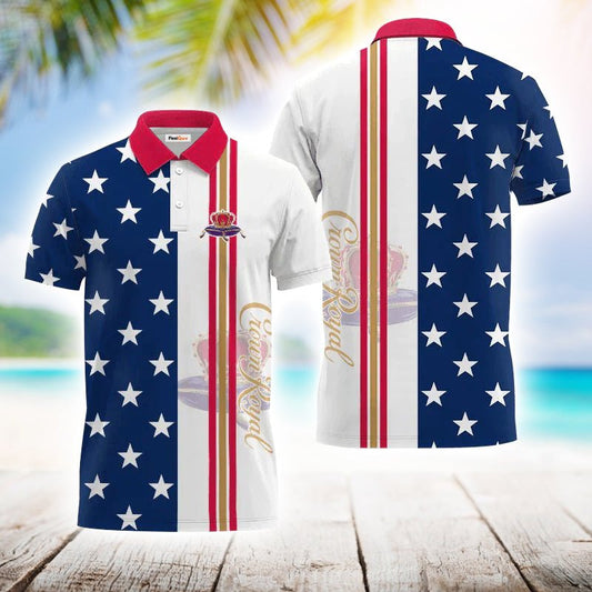Crown Royal Fourth Of July Polo Shirt - Flexiquor.com