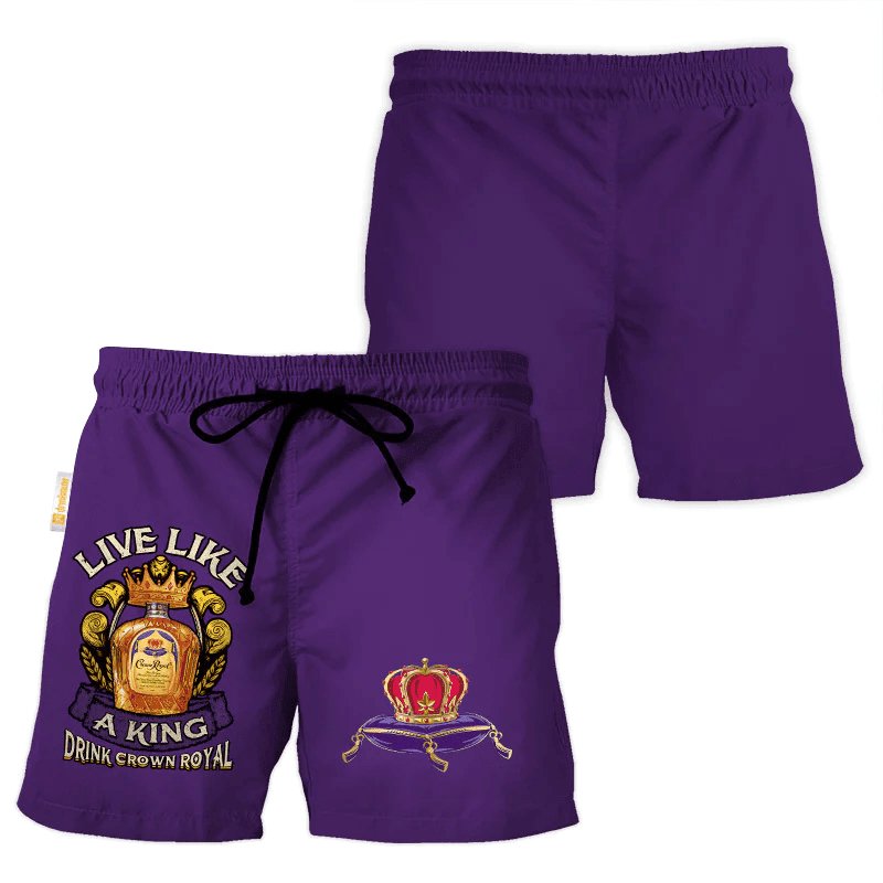 Crown Royal Purple Basic Swim Trunks - Flexiquor.com