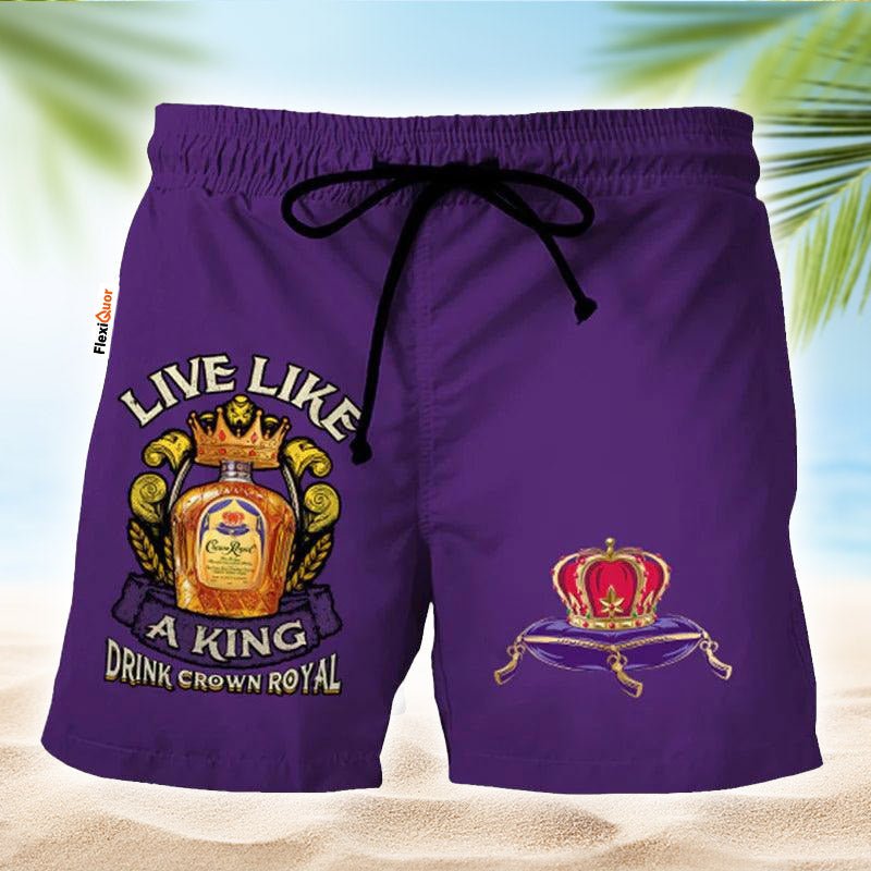 Crown Royal Purple Basic Swim Trunks - Flexiquor.com