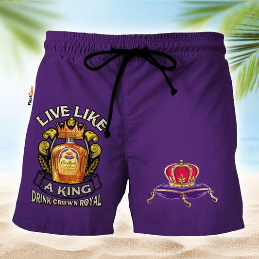Crown Royal Purple Basic Swim Trunks - Flexiquor.com