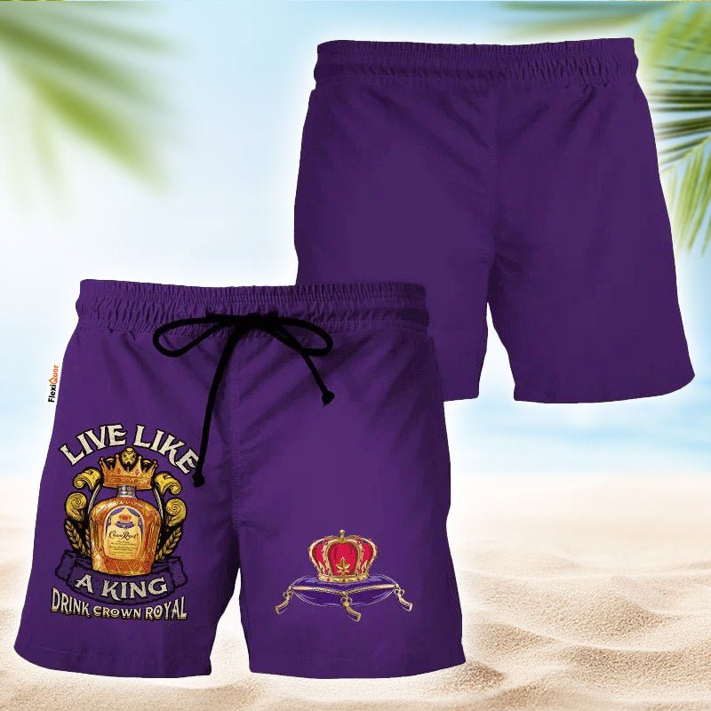 Crown Royal Purple Basic Swim Trunks - Flexiquor.com