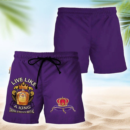 Crown Royal Purple Basic Swim Trunks - Flexiquor.com