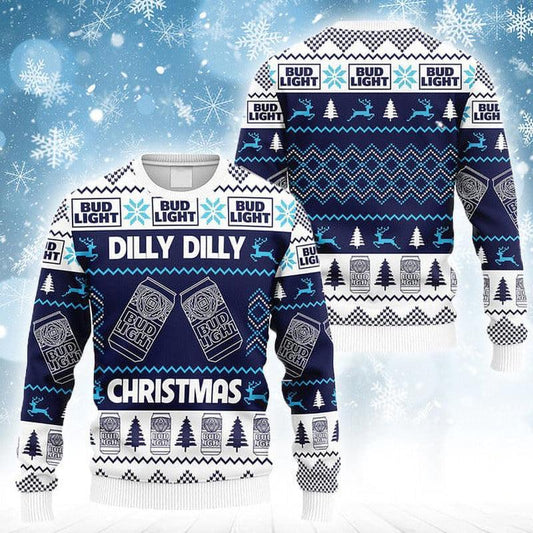 Dilly Dilly Bud Light Christmas Ugly Sweater