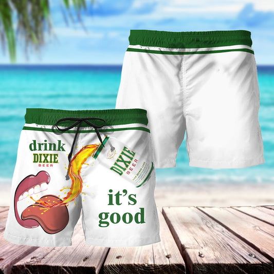 Let's Drink Dixie Beer Swim Trunks - Flexiquor.com