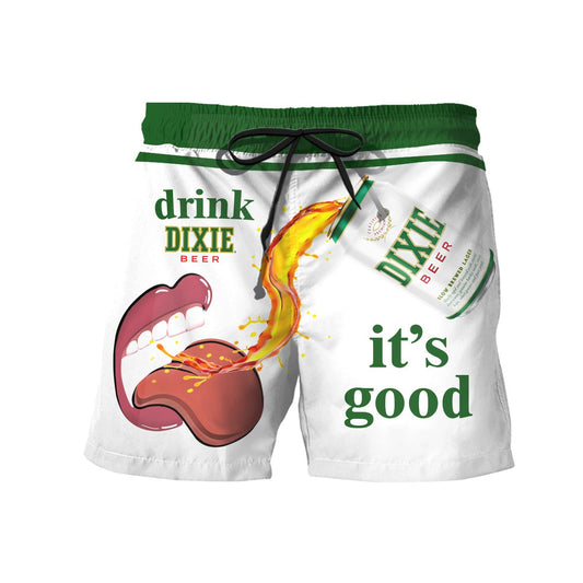 Let's Drink Dixie Beer Swim Trunks - Flexiquor.com