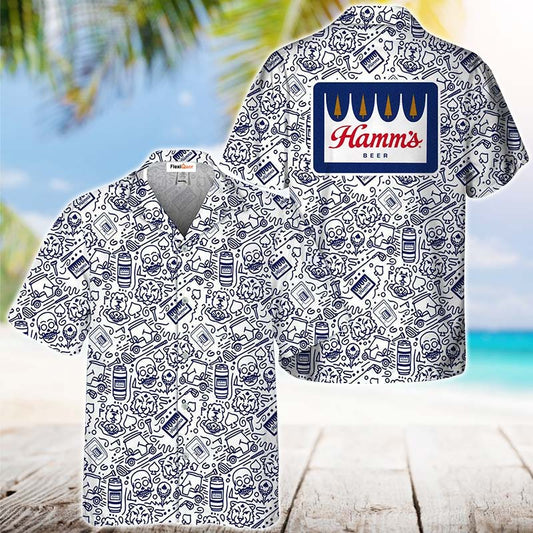Doodle Art Hamm's Beer Hawaii Shirt
