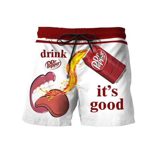 Let's Drink Dr Pepper Swim Trunks - Flexiquor.com