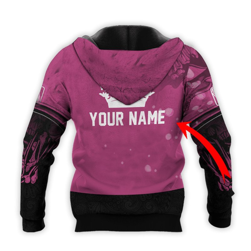 Personalized Dunkin Donut Deer Skull With Mushrooms Hoodie & Zip Hoodie - Flexiquor.com