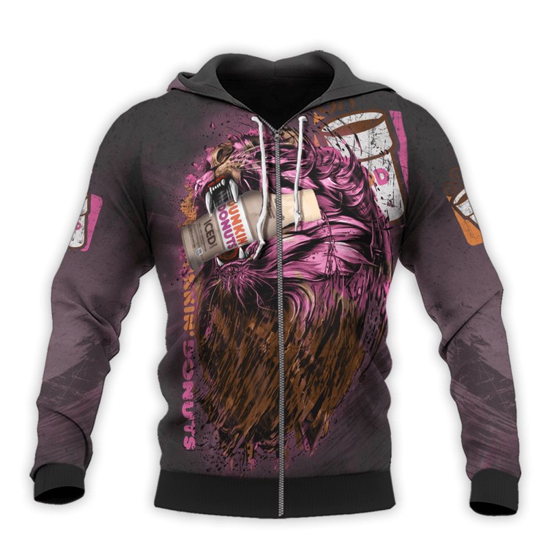 The Roaring Lion Dunkin Donut Hoodie & Zip Hoodie - Flexiquor.com