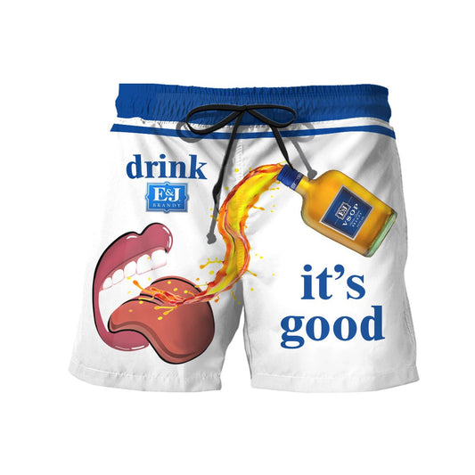 Let's Drink E&J Brandy Swim Trunks - Flexiquor.com