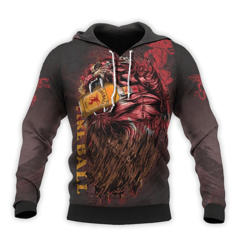 The Roaring Lion Fireball Hoodie & Zip Hoodie - Flexiquor.com