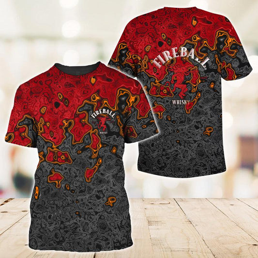 Holographic Colorful Fireball T-Shirt